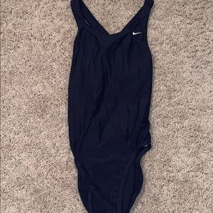 navy blue nike one piece